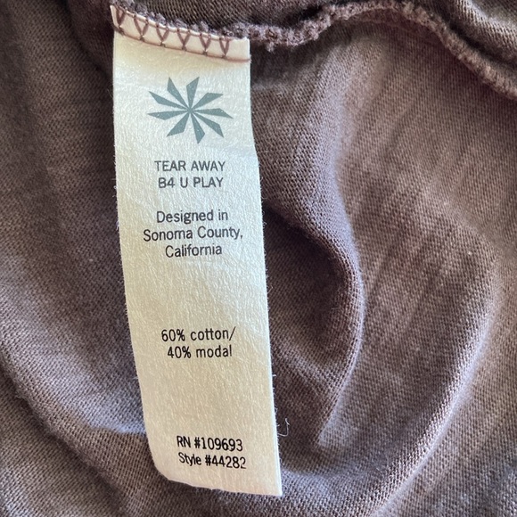 Athleta Brown Deep V Neck Athleisure Activewear Athletic Dress 3060 - Picture 5 of 6